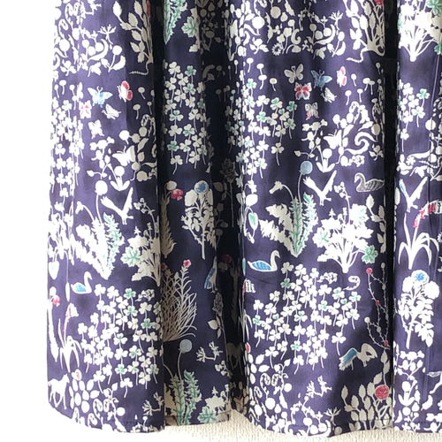 リバティ ヨシエ ギャザースカート フリーサイズ ネイビー