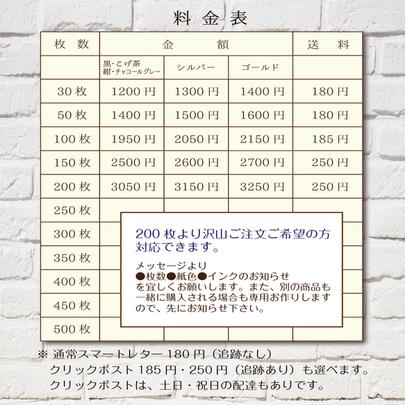 インク選べる クラフト 名入れ アクセサリー台紙  TM-mini1 10枚目の画像