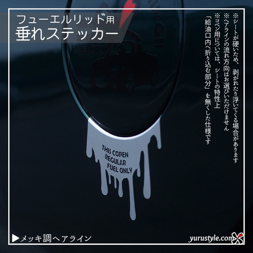 コペン専用】フューエルリッド・垂れステッカー：Copen Robe Cero