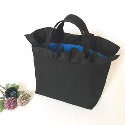 帆布　ドット　くすみブルー　フリル　レッスンバッグ 帆布 ドット くすみブルー フリル レッスンバッグ 楽天市場