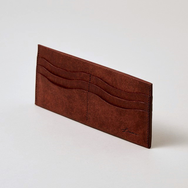 Single Bill Case / Brick Red **最薄シンプルなお札入れ