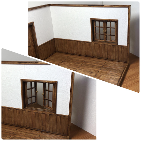 MIMAMI様専用L字型ドールハウス  1/12サイズ ミニチュア家具 4枚目の画像