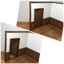 MIMAMI様専用L字型ドールハウス  1/12サイズ ミニチュア家具 3枚目の画像