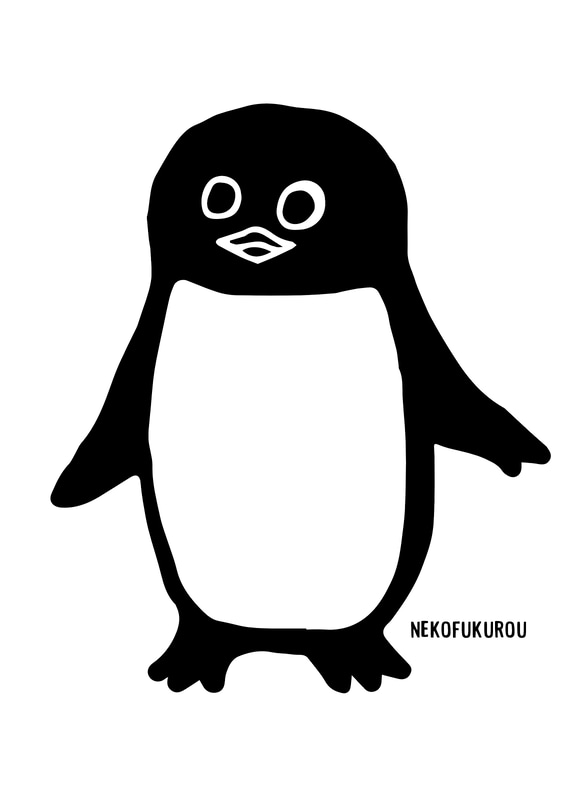 企鵝印花 T 卹成人尺寸 第6張的照片