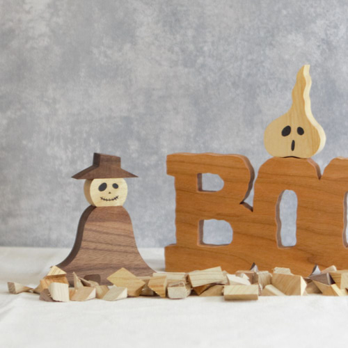 死神／火の玉 オブジェ｜ハロウィン 雑貨 木 置物 枯れ木 インテリア