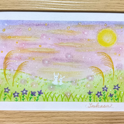 湿原の5月　パステル画 5月4日午前10時〜Facebookライブ！パステルで「希望の丘」描きます