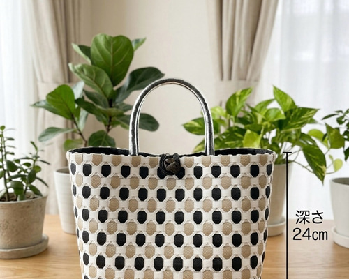 さんさん出品　おまけ付き⭐️ppバンド　カゴバッグ　セット売り 98f6370396692cb5f9f4a10b92687e