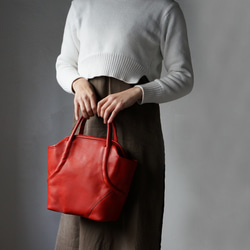 がま口風ハンドバッグM-sizeエストレーラシリーズ＃green《送料無料》 7枚目の画像