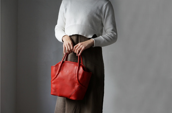 がま口風ハンドバッグM-sizeエストレーラシリーズ＃green《送料無料》 7枚目の画像