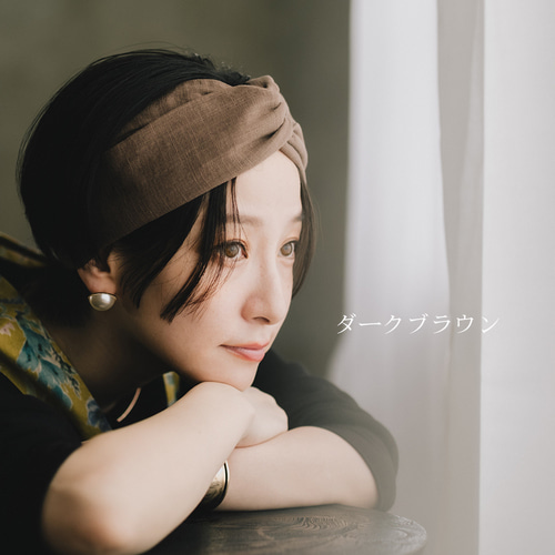 サイズ調整が簡単！失敗ナシ！頭に優しいダブルガーゼのクロスヘア