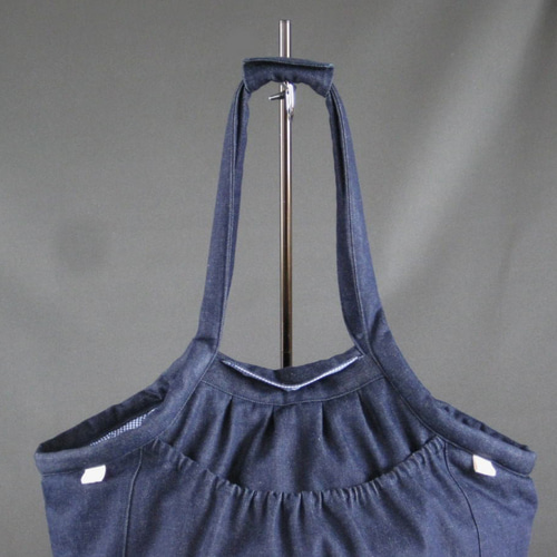 キャリーバック ベッド リメイク デニム バック ふわふわ 新品 1点物