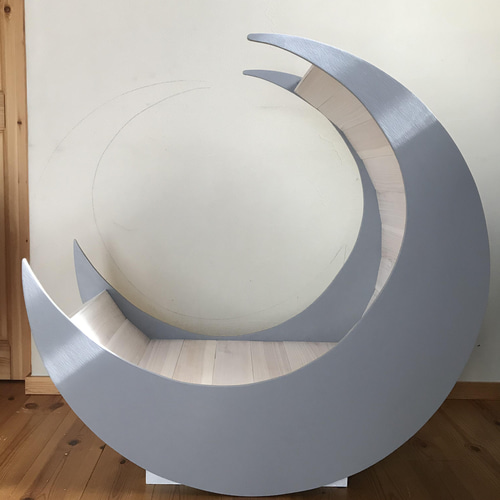 撮影用雑貨 月 三日月 月のオブジェ 大サイズ moon bed bench 月の
