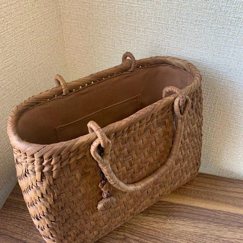 山葡萄 山葡萄かごバッグ 手作り 山葡萄籠バッグ 網代編み 山葡萄 山葡萄かごバッグ 手作り 山葡萄籠バッグ 網代編み