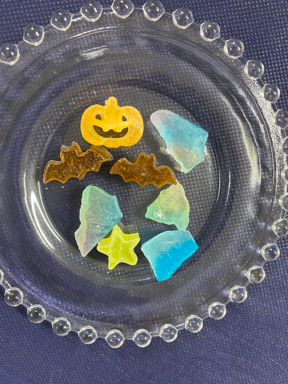 期間・数量限定＊食べる宝石琥珀糖　ハロウィンナイトのカケラ　 2枚目の画像