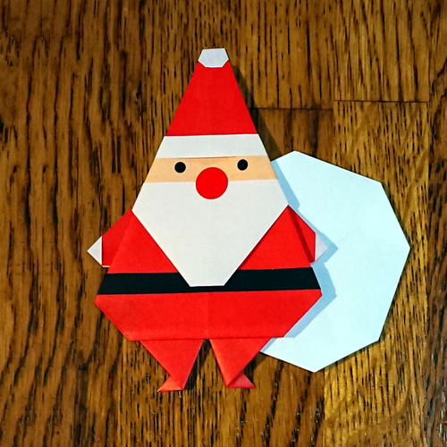 折り紙】サンタクロースの折り方／[Origami] How to fold Santa