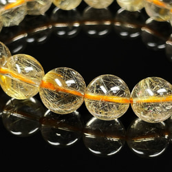 透明度抜群 現品一点物 ゴールドルチル ブレスレット 金針水晶 数珠 １０ミリ ３０ｇ ＧＫＲ１８ 最強運気をゲットする 10枚目の画像