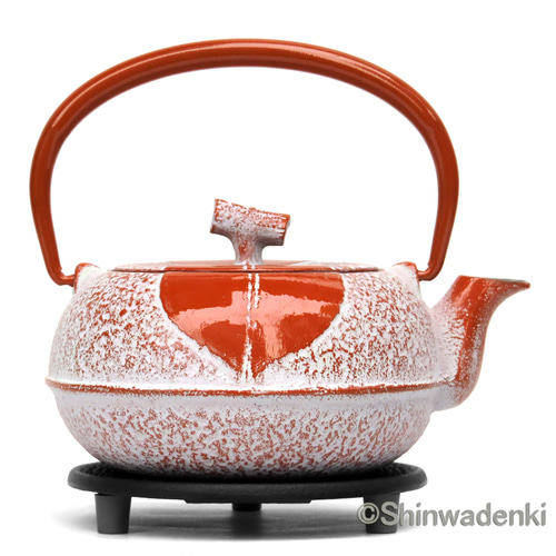 お取り寄せ】南部鉄器 ティーポット 急須 木の葉 0.3L 日本製 内面