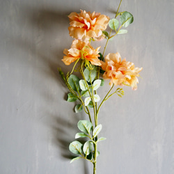 【ふんわりオレンジローズ3輪咲】｜アーティフィシャルフラワー 花瓶アレンジ| 夏｜ギフト・インテリア雑貨 11枚目の画像