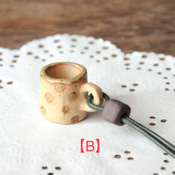 1個＊小さなマグカップのロングネックレス【A・B・C】 4枚目の画像