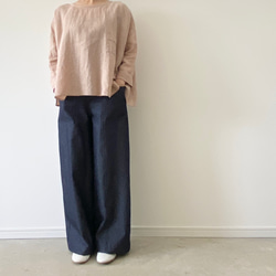 S・ML・2L・3L・丈調整＊デニムアウトポケットワイドパンツ 10枚目の画像