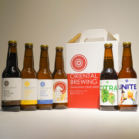 【オリエンタルブルーイング】金沢のクラフトビール 6種6本セット 1枚目の画像