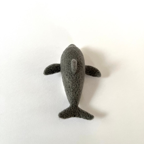 受注制作】羊毛フェルト 幸せを呼ぶイルカ(ジンベエザメのお友達