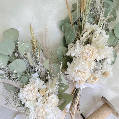 ユーカリポポラスとホワイトスワッグ ドライフラワー my craft 通販