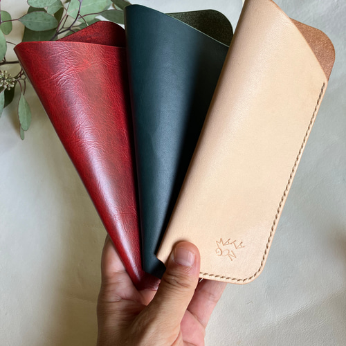 メガネケース 革 おしゃれ コンパクト 持ち運び ソフトレザー 上品