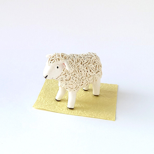 ジュエリーボックス 小桜羊 未 ひつじ 未 干支 置物 ホワイト EX5331