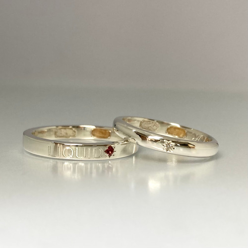 遺骨リング】甲丸/平打 オーダーリング 2.5mm、3mm、4mm、5mm幅 鍛造