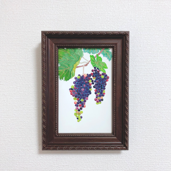 Creema限定 日本画/原画《ぶどう》 絵画 Blancheur art 通販 10210241