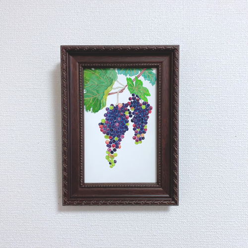 Creema限定 日本画/原画《ぶどう》 絵画 Blancheur art 通販 10210241