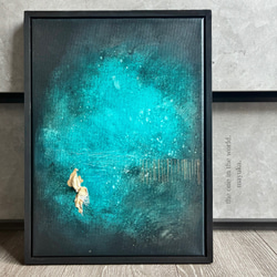 現代アート 40×30㎝ キラキラ テクスチャーアート モダン アートパネル