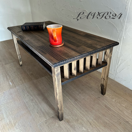 格子のコーヒーテーブル　(Creemaで購入) 格子のコーヒーテーブル (Creemaで購入) （コーヒー カフェ