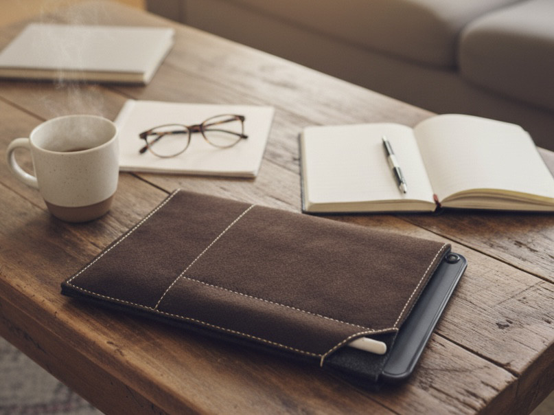 iPad Pro 11インチ専用☆レザーとフェルトの贅沢スリーブケース