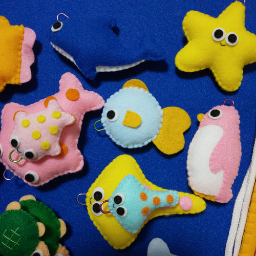 親子セット②おさかなつり フェルト おままごと さかなつり ままごと