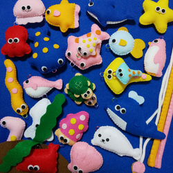 親子セット②おさかなつり フェルト おままごと さかなつり ままごと