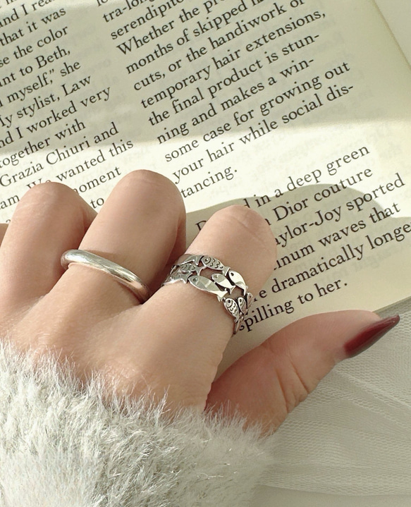 mg k18リング クローバーチェーンリング つけっぱなしラッキーアイテム