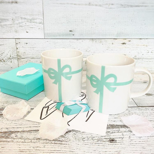 Tiffany 危なっかしい & Co. リボンデザイン マグカップ 2個セット