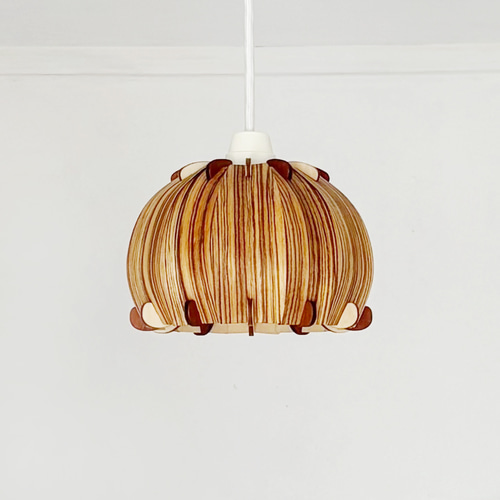 木製ペンダントライト「ペコロス（ゼブラウッド）」 ｜ゼブラウッド