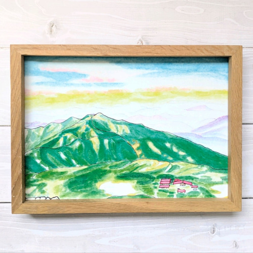 絵画山風景