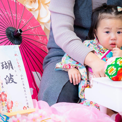 令和6年ひな祭り❀名前旗風タペストリー（紙製名前旗）出産祝いや100日祝いのおうち＆スタジオ撮影にも映えます♡桃の節句♡ 19枚目の画像