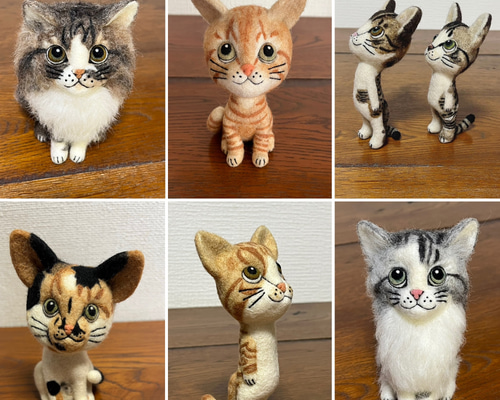 メルねこ様オーダー オーダーメイド 受注制作】愛猫で「見上げるネコ。」のオーダーをお