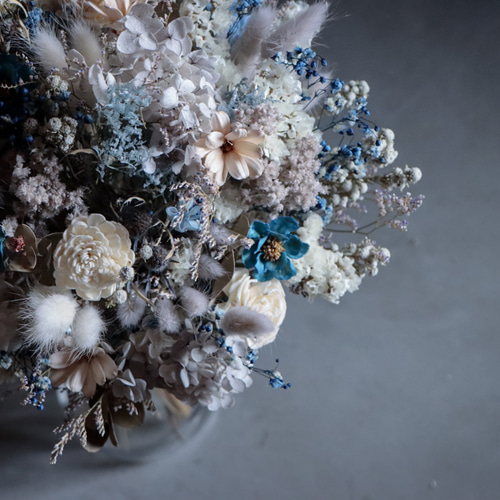 ドライフラワー花束【M】(オーダーメイド)/スワッグ プレゼント お祝い