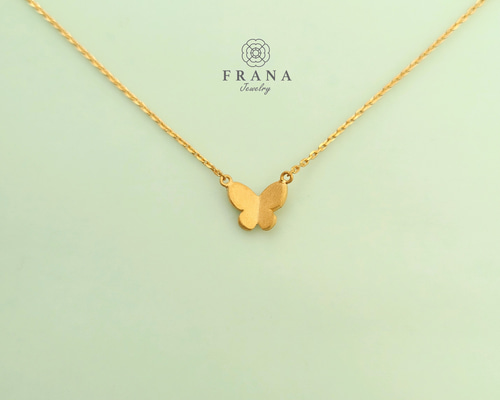 大人気シリーズ・一番人気！】小さな蝶のシンプルネックレス