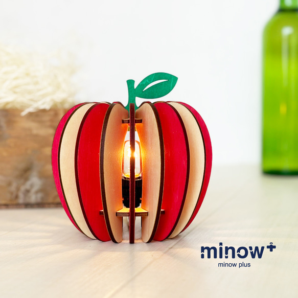 木製フロアランプ「りんご（チェリーレッド）」 ｜ナチュラル照明