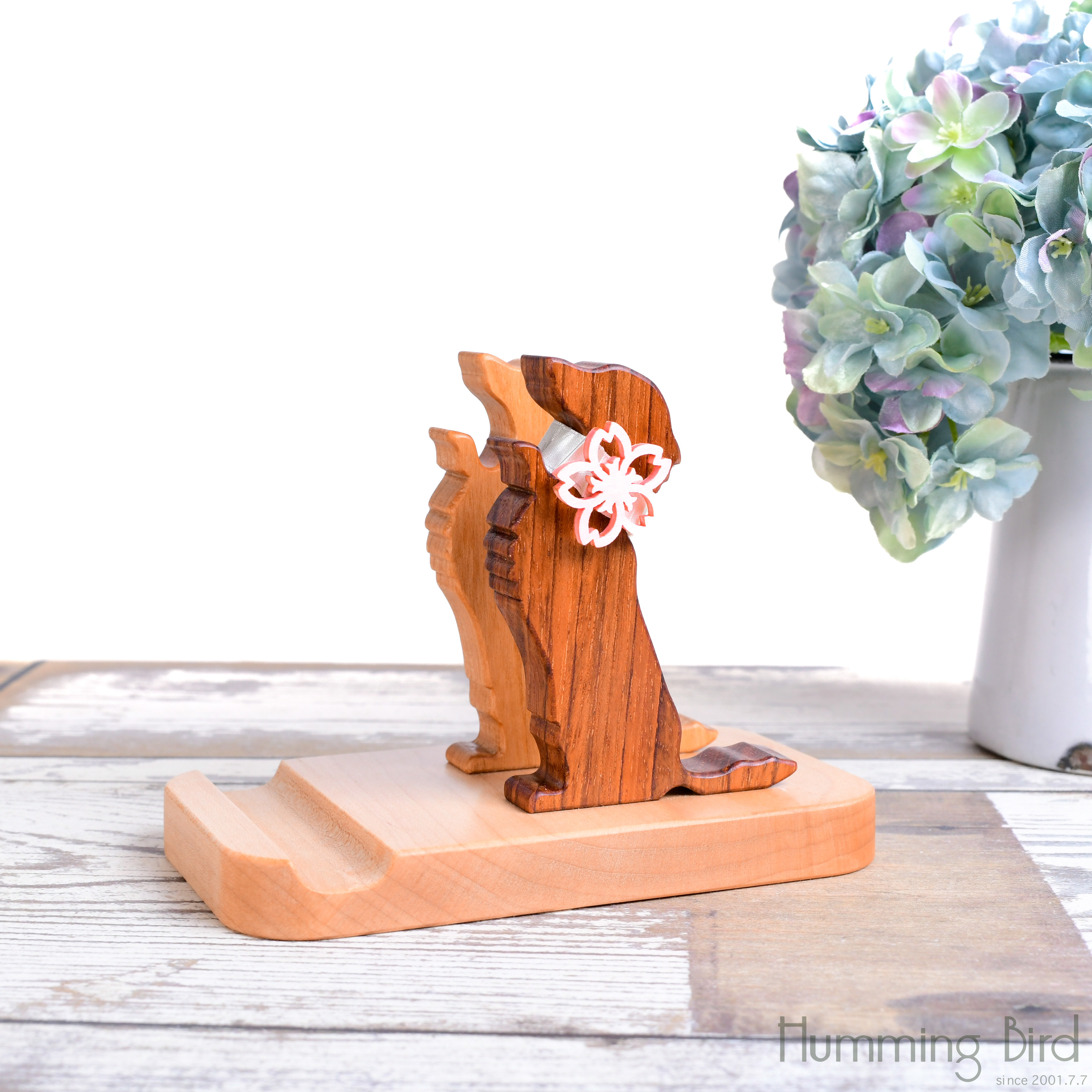 オーダーメイド・2頭立てスマホスタンド