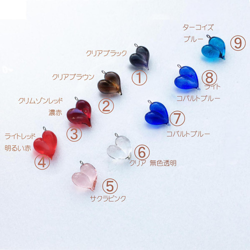 【#1575】レッド　ハート　ハンドメイドアクセサリー　ピアス　イヤリング 1575】レッド ハート ハンドメイドアクセサリー ピアス イヤリング