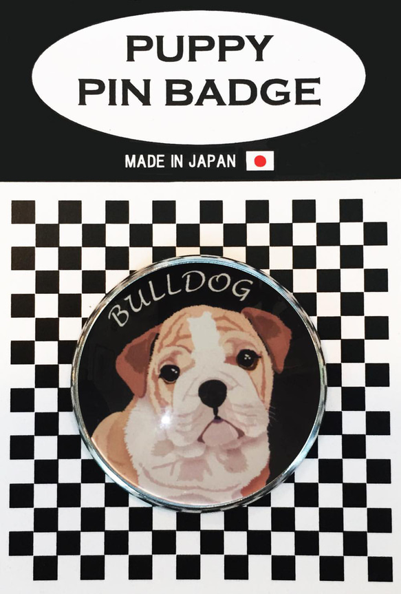 ピンバッジ ブルドッグ ピンバッチ ピンズ犬 2枚目の画像