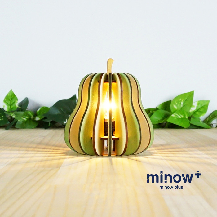 木製フロアランプ「洋梨（ミントグリーン）」｜北欧インテリア｜ナチュラル照明｜間接照明｜かわいいランプ｜フルーツモチーフ